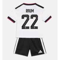 Nemecko David Raum #22 Domáci Detský futbalový dres MS 2026 Krátky Rukáv (+ trenírky)